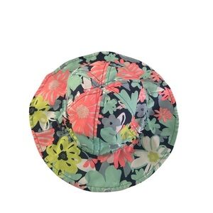 Carter's Floral Baby Girl Reversible Bucket Hat. Size 12 - 18 Months